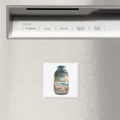 Magneet Guadeloupe Strand in Pot | Magneet (Insitu (Vaatwasser))