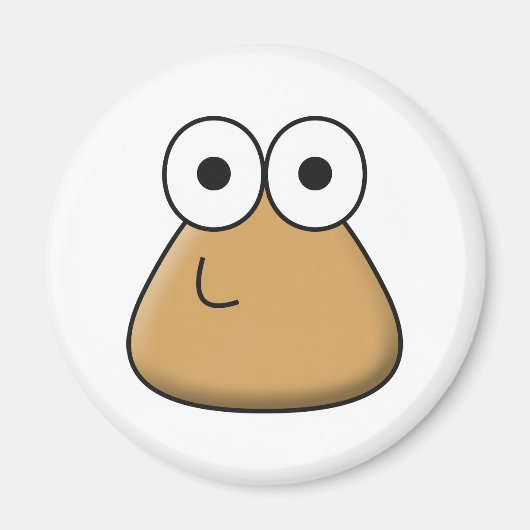 Magneet - Happy Baby Pou (Voorkant)