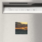 Magneet: Hawaï Zonsondergang (vierkant) Magneet (Insitu (Vaatwasser))