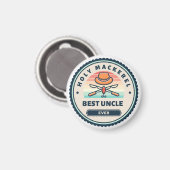 Magneet - Heilige makreel! Beste oom ooit (Voorkant / Achterkant)