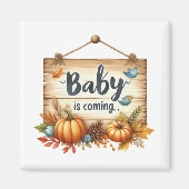 Magneet - Herfst Baby shower Magneet (Voorkant)