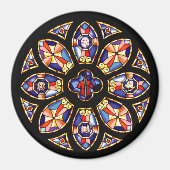 Magneet "Het Roos Venster" (Voorkant)