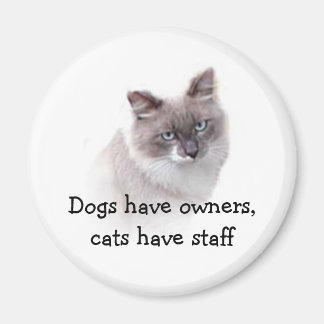 Magneet - Honden hebben eigenaren, katten hebben p
