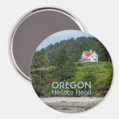 Magneet: Huis bij Hecata Head (rond) Magneet (Voorkant / Achterkant)