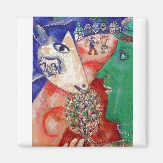 Magneet, Ik en het dorp, Chagall Magneet (Voorkant)
