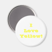 Magneet Ik hou van geel (Voorkant / Achterkant)