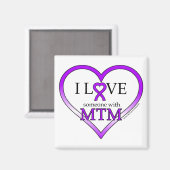 Magneet - Ik hou van iemand met MTM (Voorkant / Achterkant)
