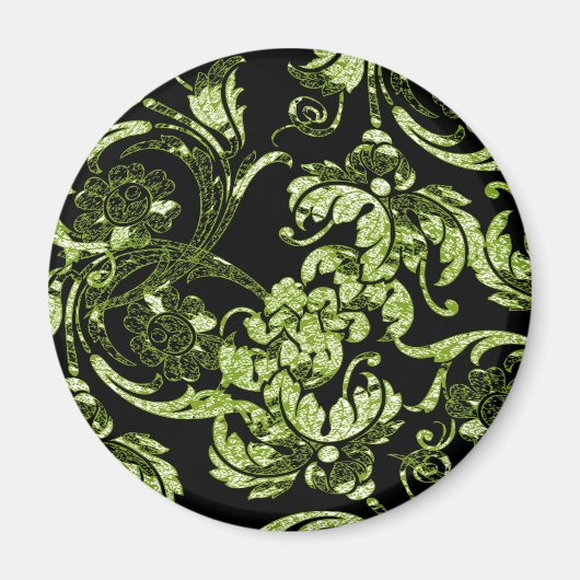 magneet in groen & zwart (Voorkant)