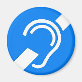 Magneet Internationaal Symbool voor de Doven (Voorkant)