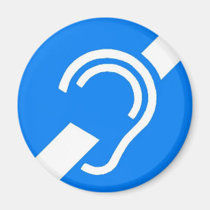 Magneet Internationaal Symbool voor de Doven