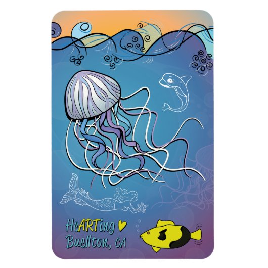 Magneet - Jelly Waves - Buelton.Art (Verticaal)