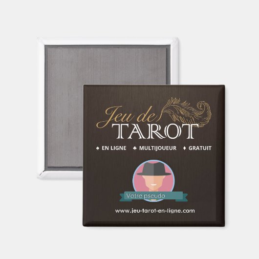 Magneet jeu de tarot (Voorkant / Achterkant)