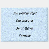 Magneet 'Jezus schijnt voor altijd (Voorkant)