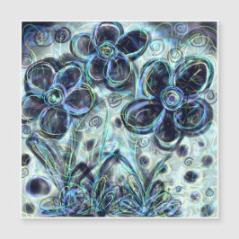 Magneet Kaart Licht Bloemen Minimalistisch Hedenda