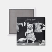 Magneet, Kat die Wasserij hangt Magneet (Voorkant / Achterkant)