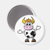 Magneet. Koe. Magneet (Voorkant / Achterkant)