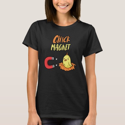 Magneet Kuiken Kip T-shirt (Voorkant)