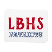 Magneet-LBHS Patriots Magneet (Horizontaal)