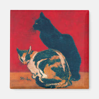 Magneet: Les Chats door Theophile Steinlen Magneet