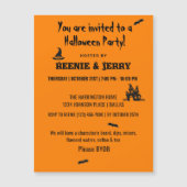 Magneet, Leuke Halloween Feest Uitnodiging (Voorkant)
