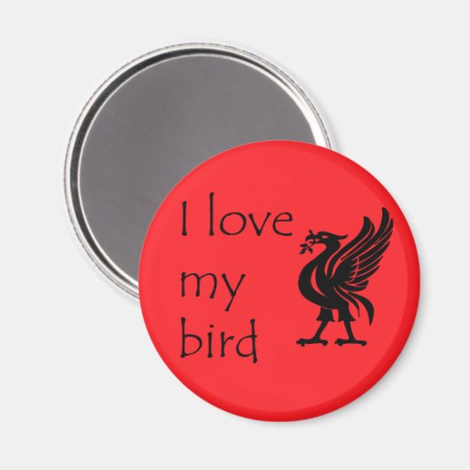 Magneet - Liverpool Liverbird (Voorkant / Achterkant)