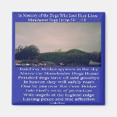 Magneet Manchester Rainbow Bridge Gedicht (Voorkant)