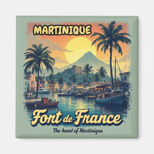 Magneet Martinique Fort-de-France Vintage   Magnee