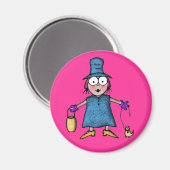 MAGNEET "meisje" (Voorkant / Achterkant)