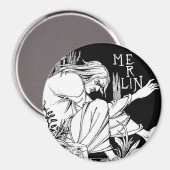 Magneet: Merlijn - door Aubrey Beardsley Magneet (Voorkant / Achterkant)