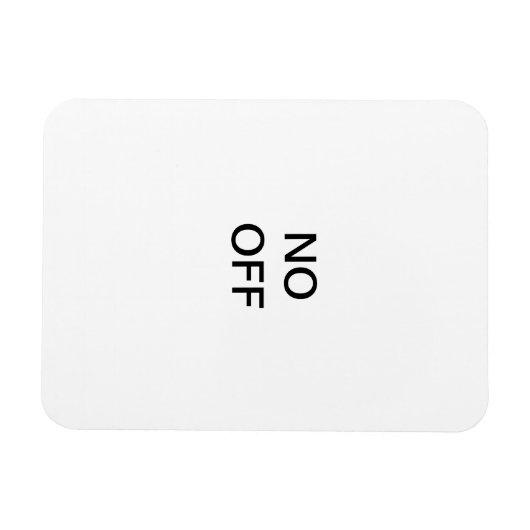 magneet met "AAN & UIT" (Horizontaal)