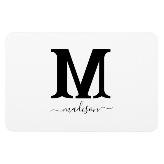 Magneet met aangepaste naam en foto (Horizontaal)