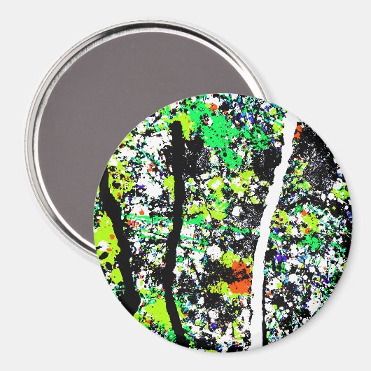 magneet met abstract afbeelding (Voorkant / Achterkant)