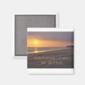 Magneet met advies om de zee te gebruiken om het l (Voorkant / Achterkant)