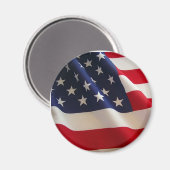 magneet met Amerikaanse vlag (Voorkant / Achterkant)