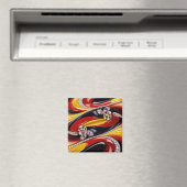 Magneet met Belgische Kleuren Design (Insitu (Vaatwasser))