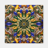 Magneet met Brazilië Kleuren Design (Voorkant)