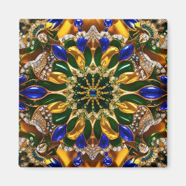 Magneet met Brazilië Kleuren Design