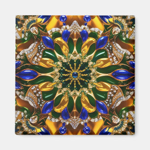 Magneet met Brazilië Kleuren Design