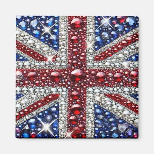 Magneet met Brits Kleuren Ontwerp (Voorkant)