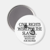 Magneet met burgerrechten waren voor de slaven (Voorkant / Achterkant)