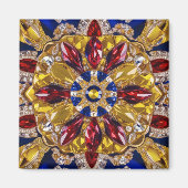 Magneet met Colombia Kleuren Design (Voorkant)