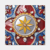 Magneet met Colombiaanse kleuren Design (Voorkant)