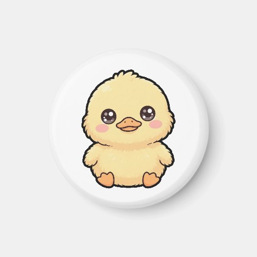 Magneet met Cute Baby Duck Chick (Voorkant)