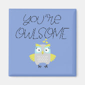 Magneet met cute uil (Voorkant)