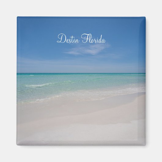 Magneet met Destin Florida Beach Square (Voorkant)