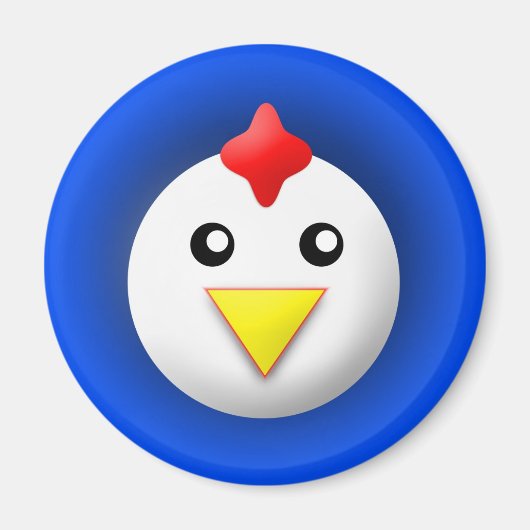 Magneet met Dier: Kip (Voorkant)