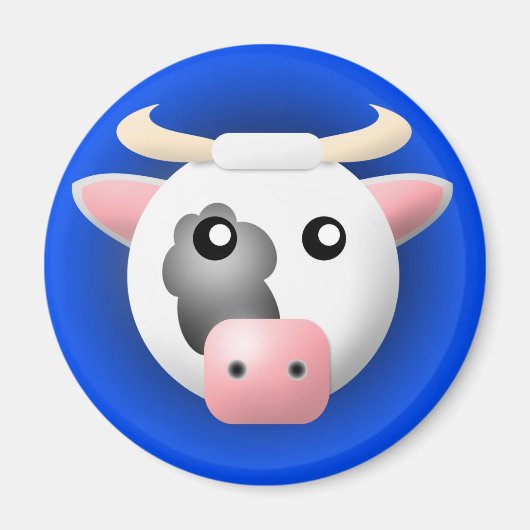 Magneet met Dier: koe (Voorkant)