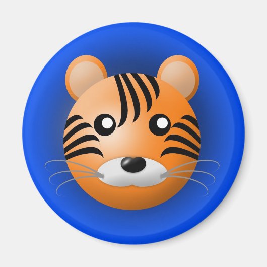 Magneet met dier: Tiger (Voorkant)