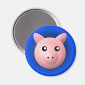 Magneet met Dier: Varken (Voorkant / Achterkant)