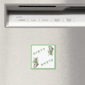Magneet met Dirty Clean Vaatwasser Maid Print (Insitu (Vaatwasser))
